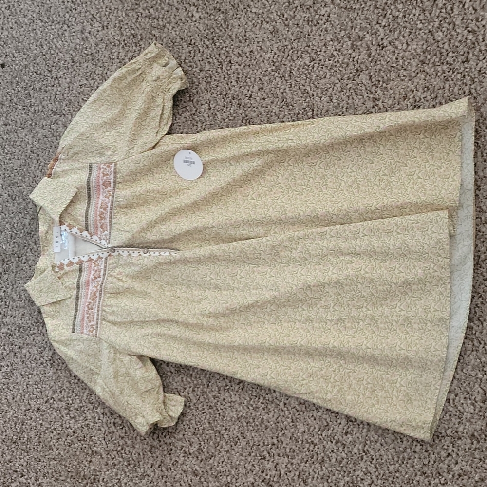 BEAUTIFUL COTTON DRESS NEW W TAGS GREAT EASTER DRESS SIZE M